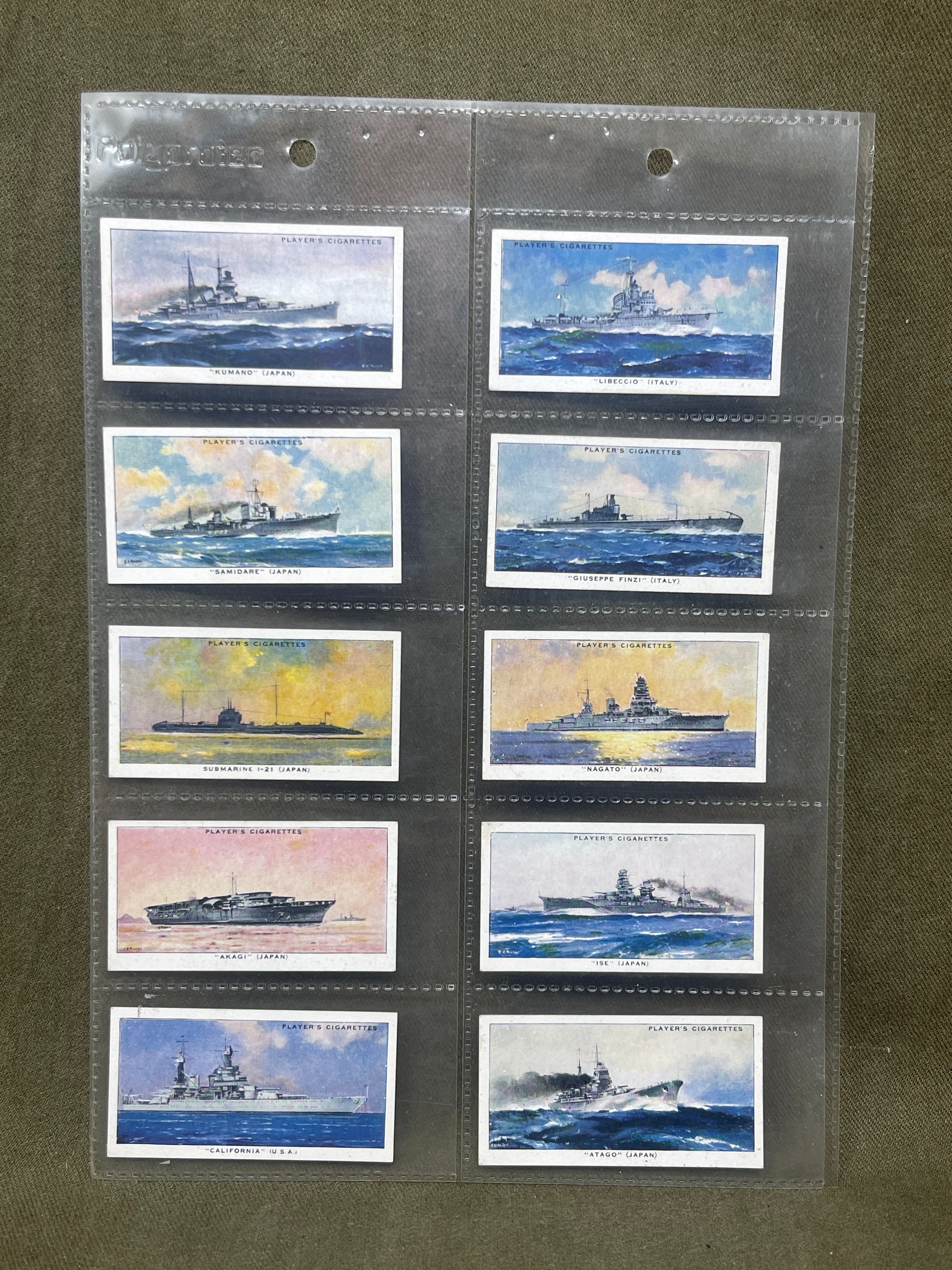 "John Player & Sons Modern Naval Craft   Cigarette Cards – Collectible Military Memorabilia"