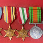 The British 1939-45 Star, the Defence Medal, and the various campaign stars are military decorations awarded to members of the British and Commonwealth armed forces for their service during World War II. Each medal and star had specific eligibility criteria and was awarded for different types of service.