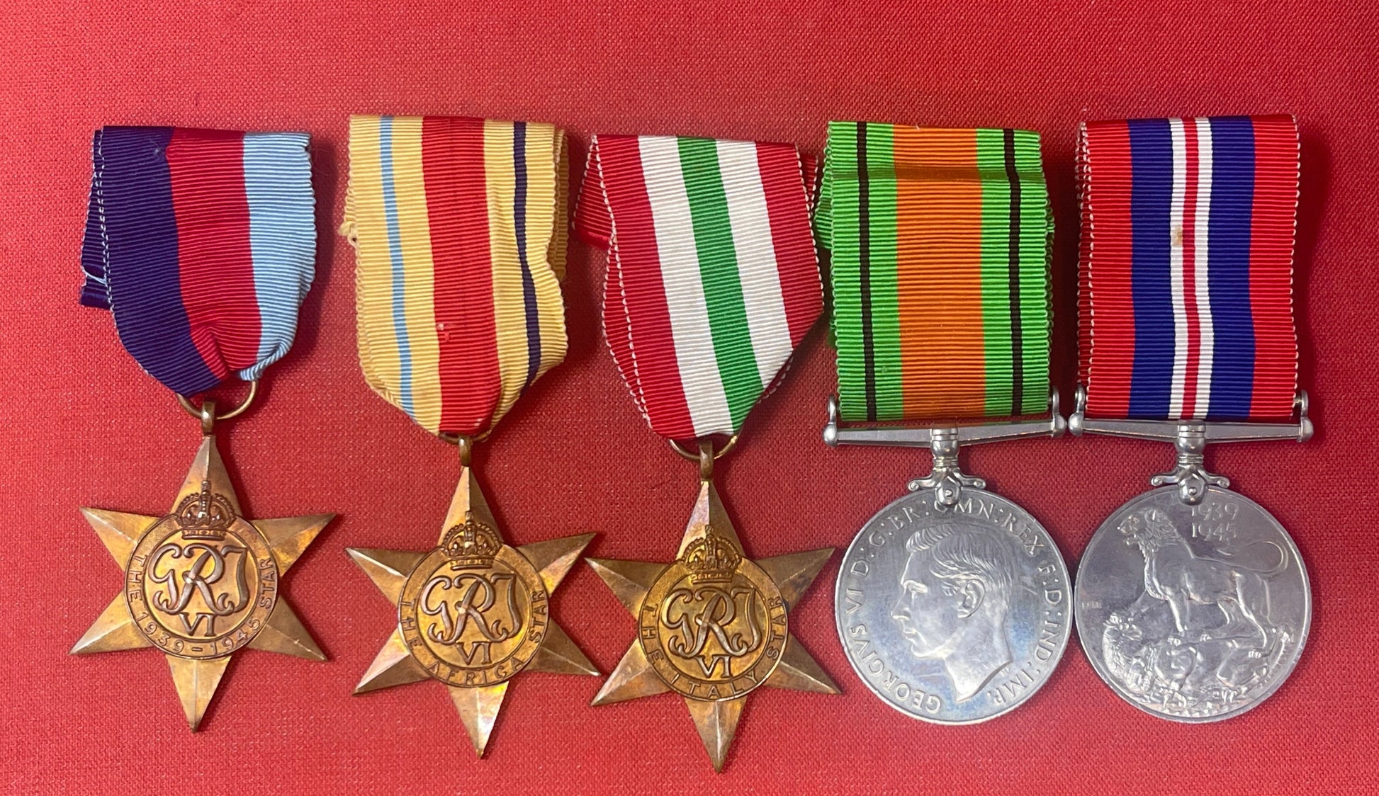 British WW2 Campaign Medal and Star Set