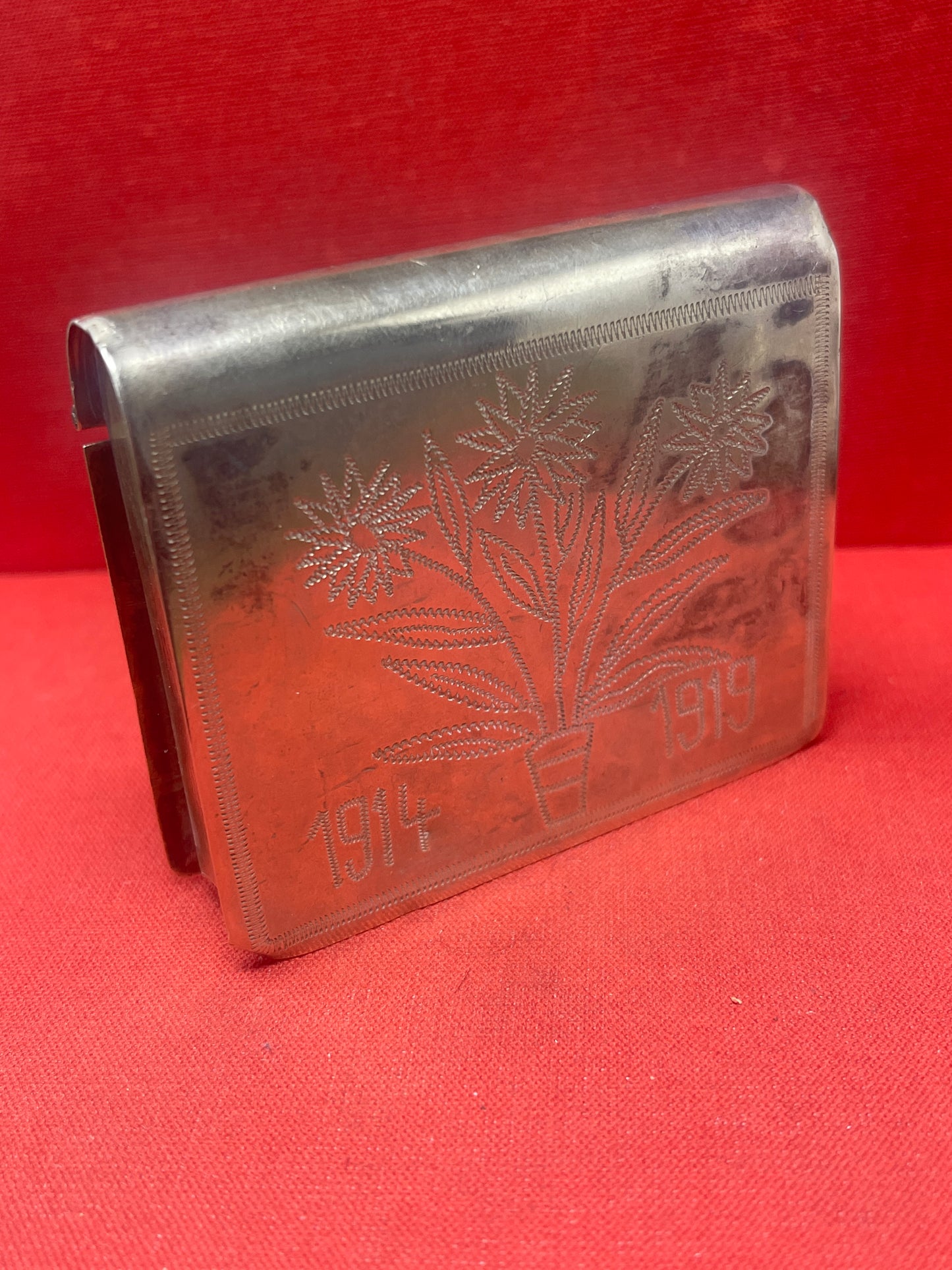  WW1 Trench Art Tobacco Tin