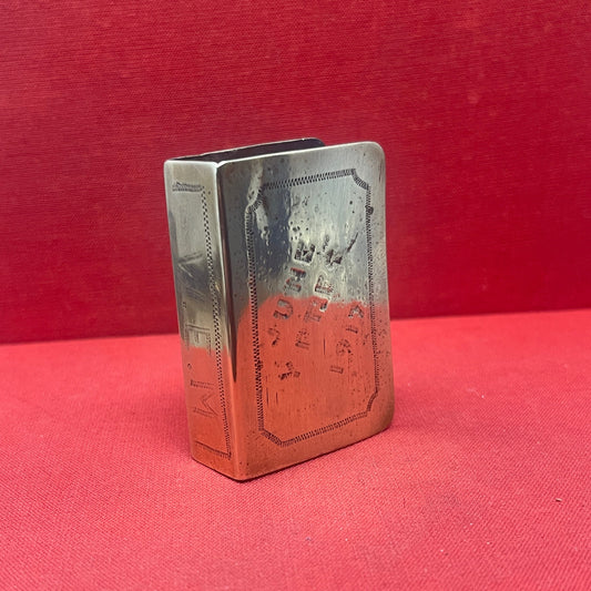  WW1  Brass Trench Art Matchbox Holder