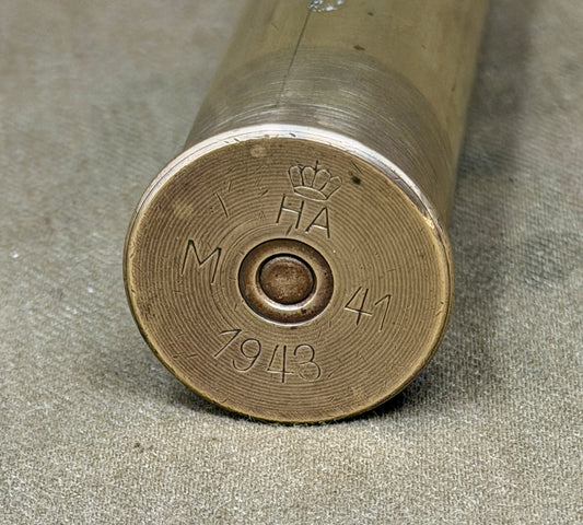 Danish 20x120 Madsen Brass Cartridge – HA Government Arsenal, Copenhagen