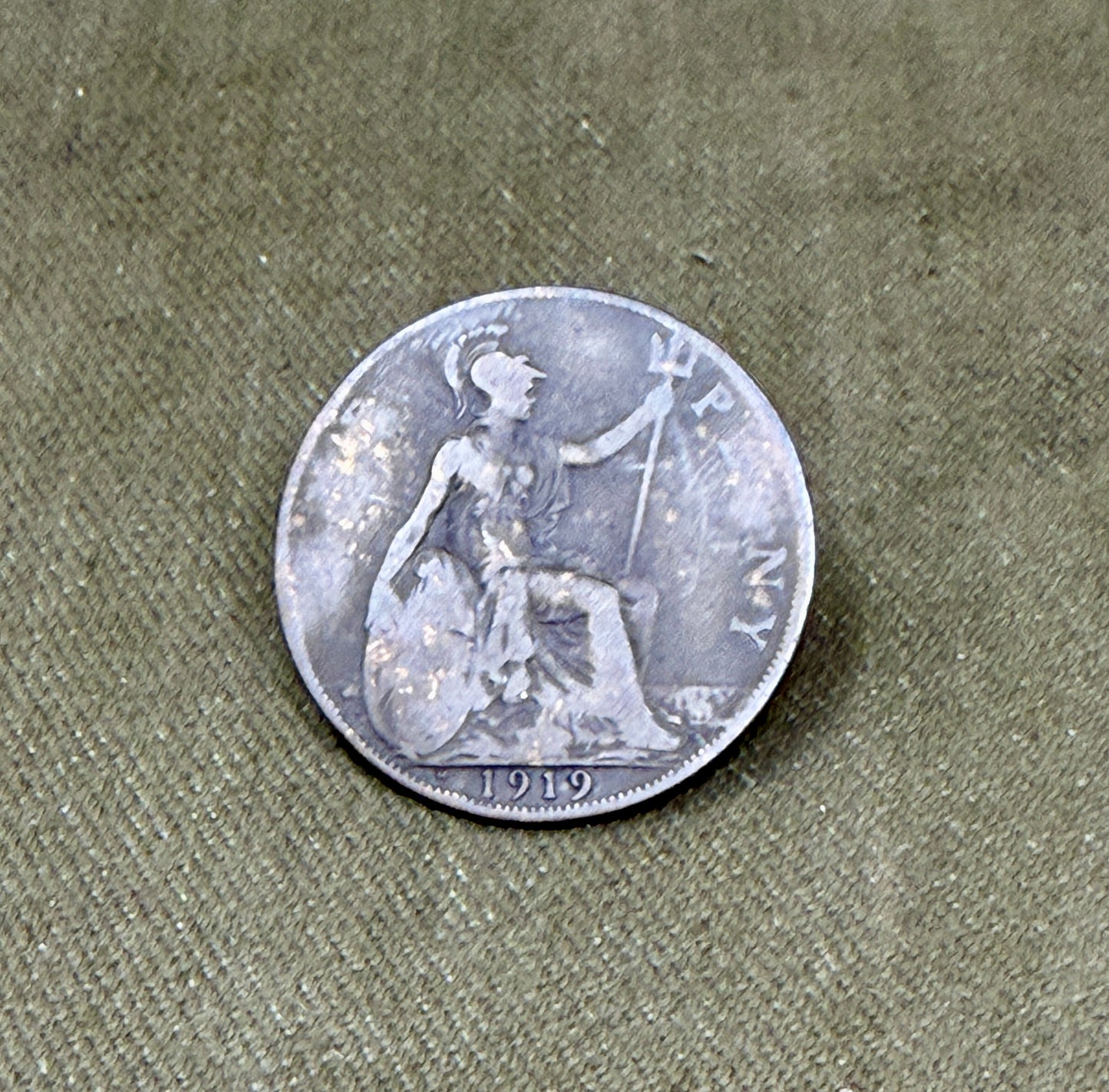 King George V One Penny dated 1919