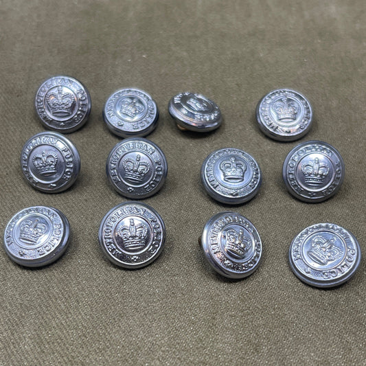 Vintage Metropolitan Police Tunic Buttons