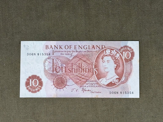 British 10 Shilling Note – Signed by Chief Cashier Fforde