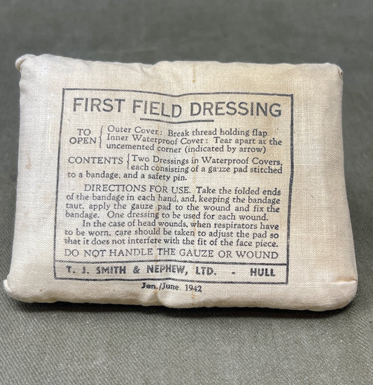 An Original 1942 British First Field Dressing