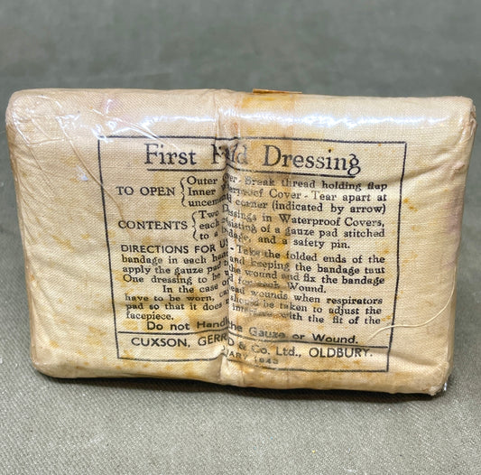 British Army issue  Shell Dressing dated 1939