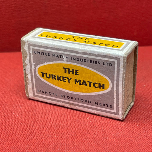 Vintage British Match Box " The Turkey Match"