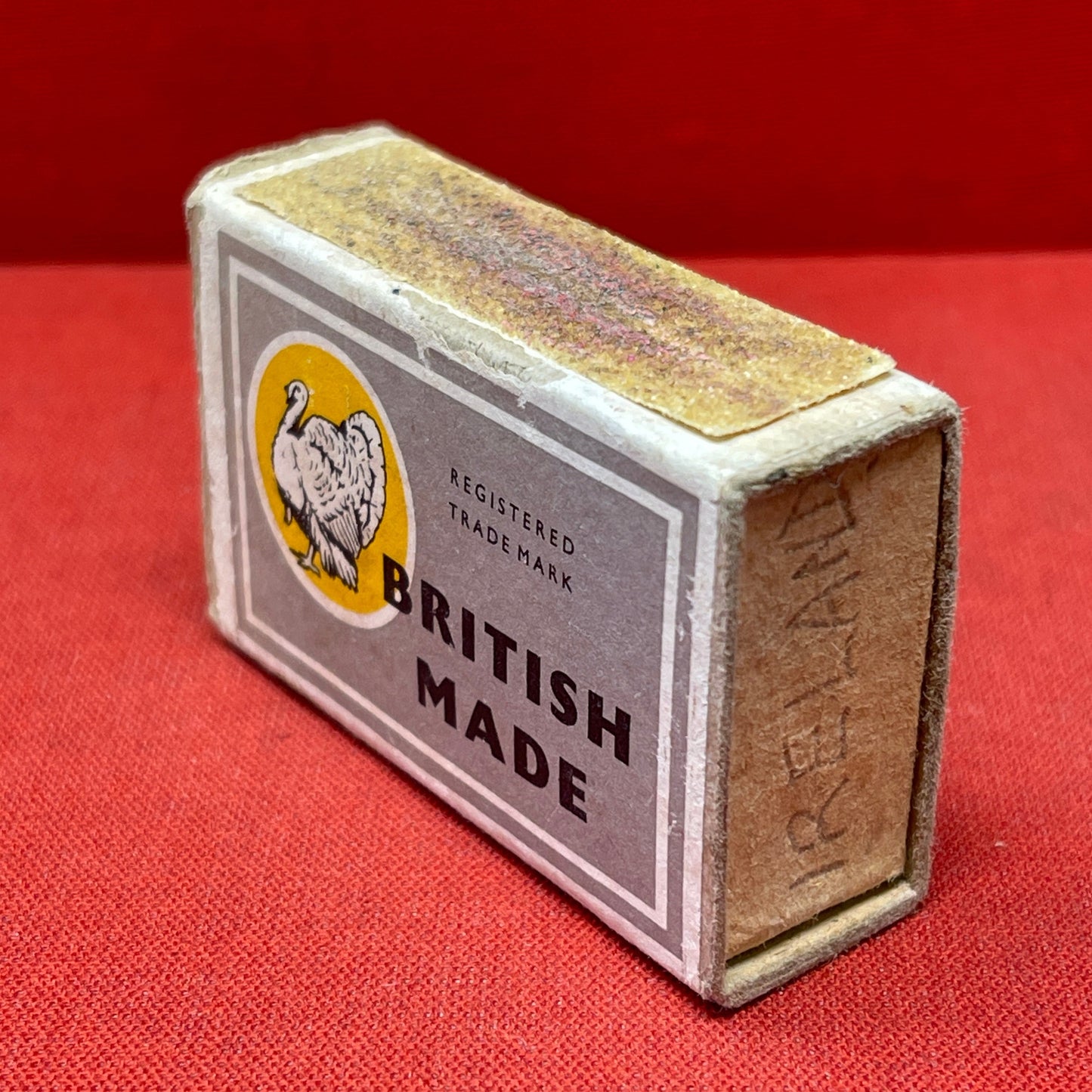 Vintage British Match Box " The Turkey Match"