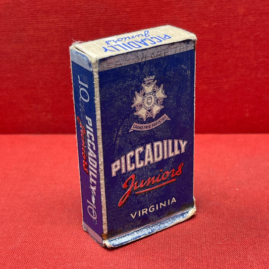 Piccadilly Juniors empty 10s cigarette packet c1940