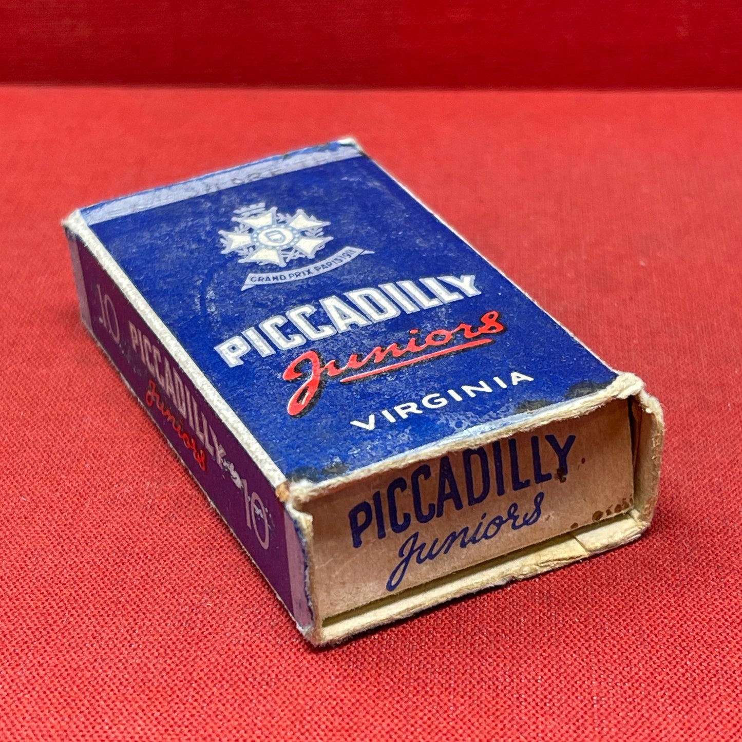 Piccadilly Juniors empty 10s cigarette packet c1940