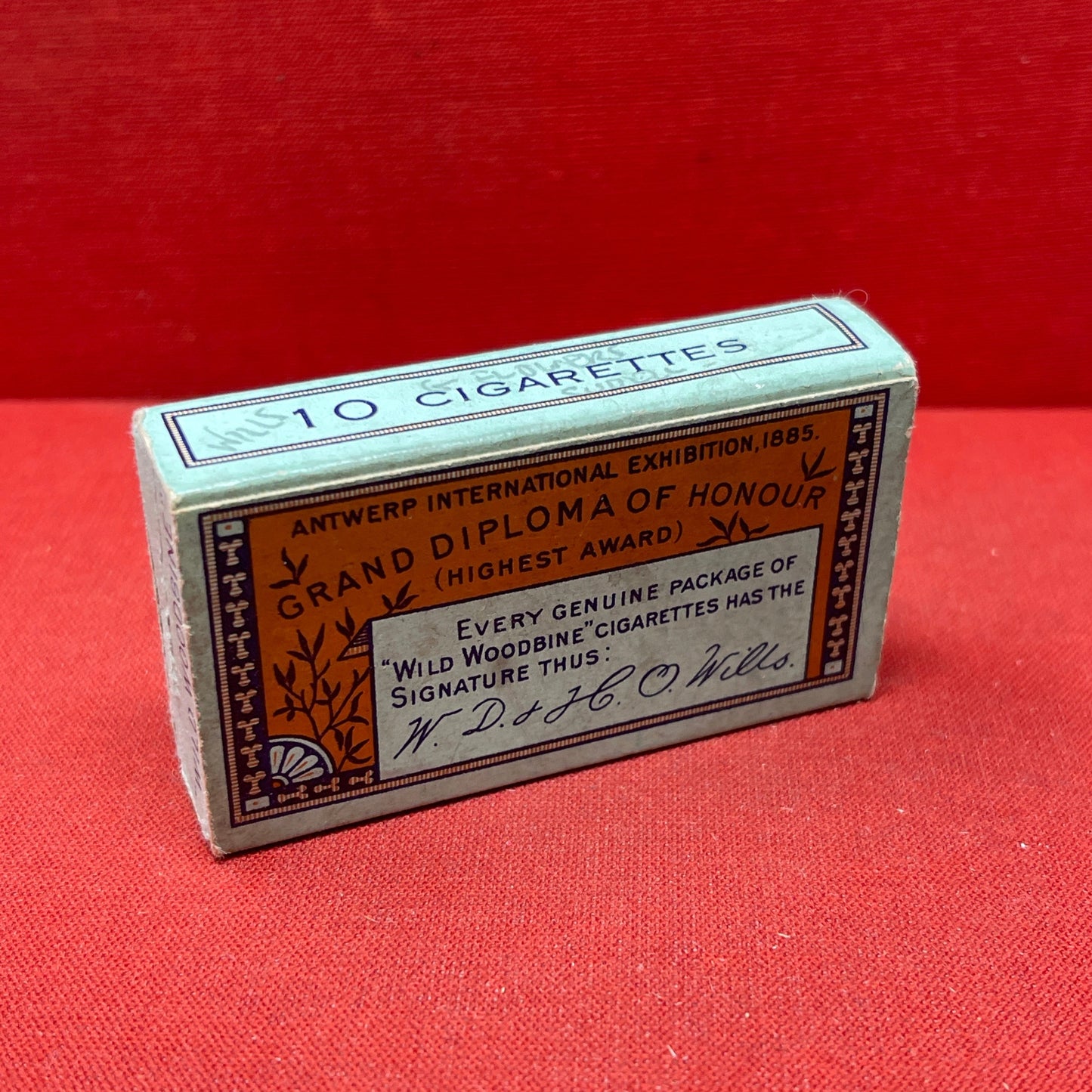 Empty Box of Wild Woodbine Cigarettes