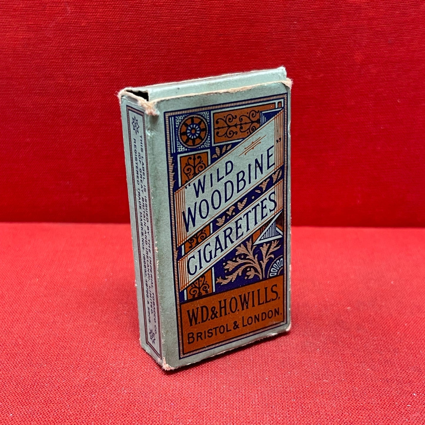 Empty Box of Wild Woodbine Cigarettes