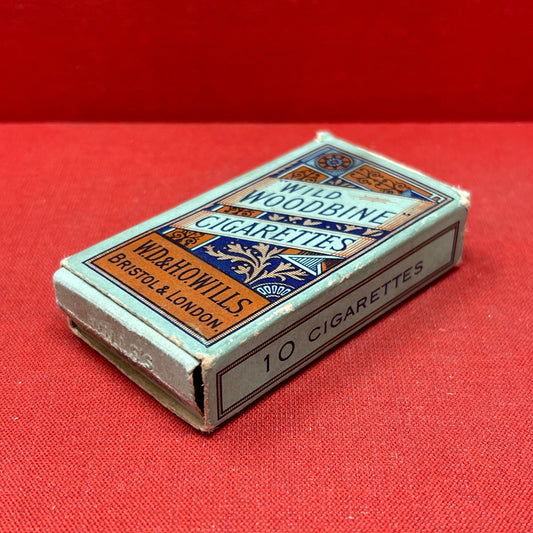 Empty Box of Wild Woodbine Cigarettes