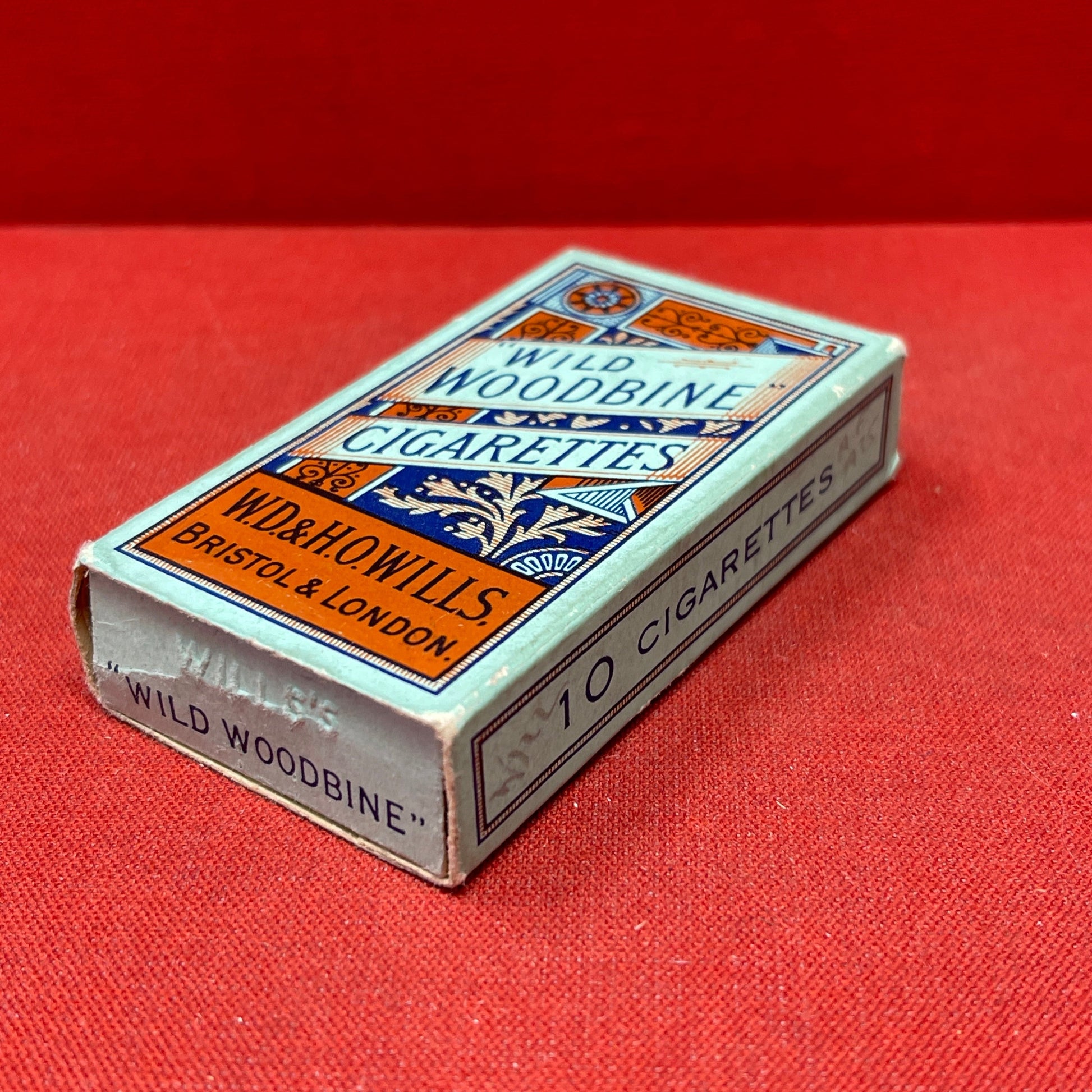 Empty Box of Wild Woodbine Cigarettes