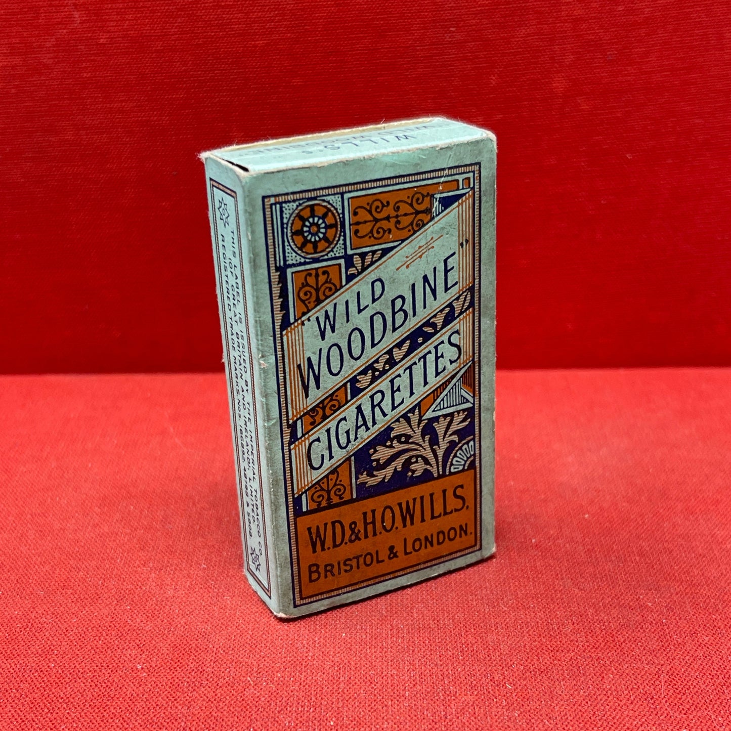 Empty Box of Wild Woodbine Cigarettes