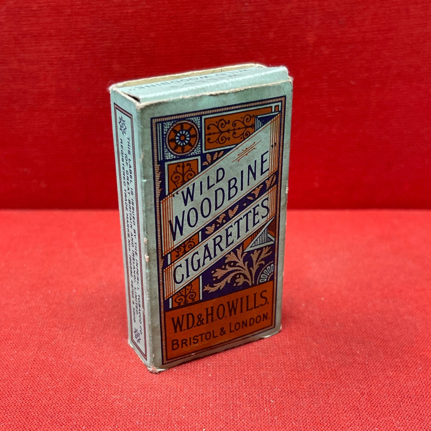 Empty Box of Wild Woodbine Cigarettes