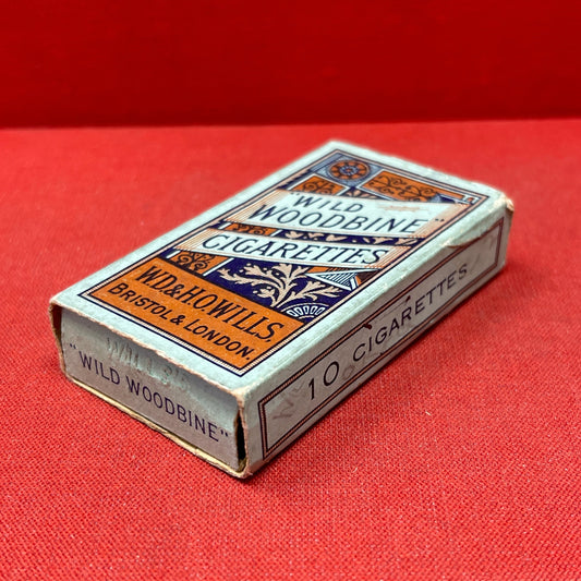 Empty Box of Wild Woodbine Cigarettes