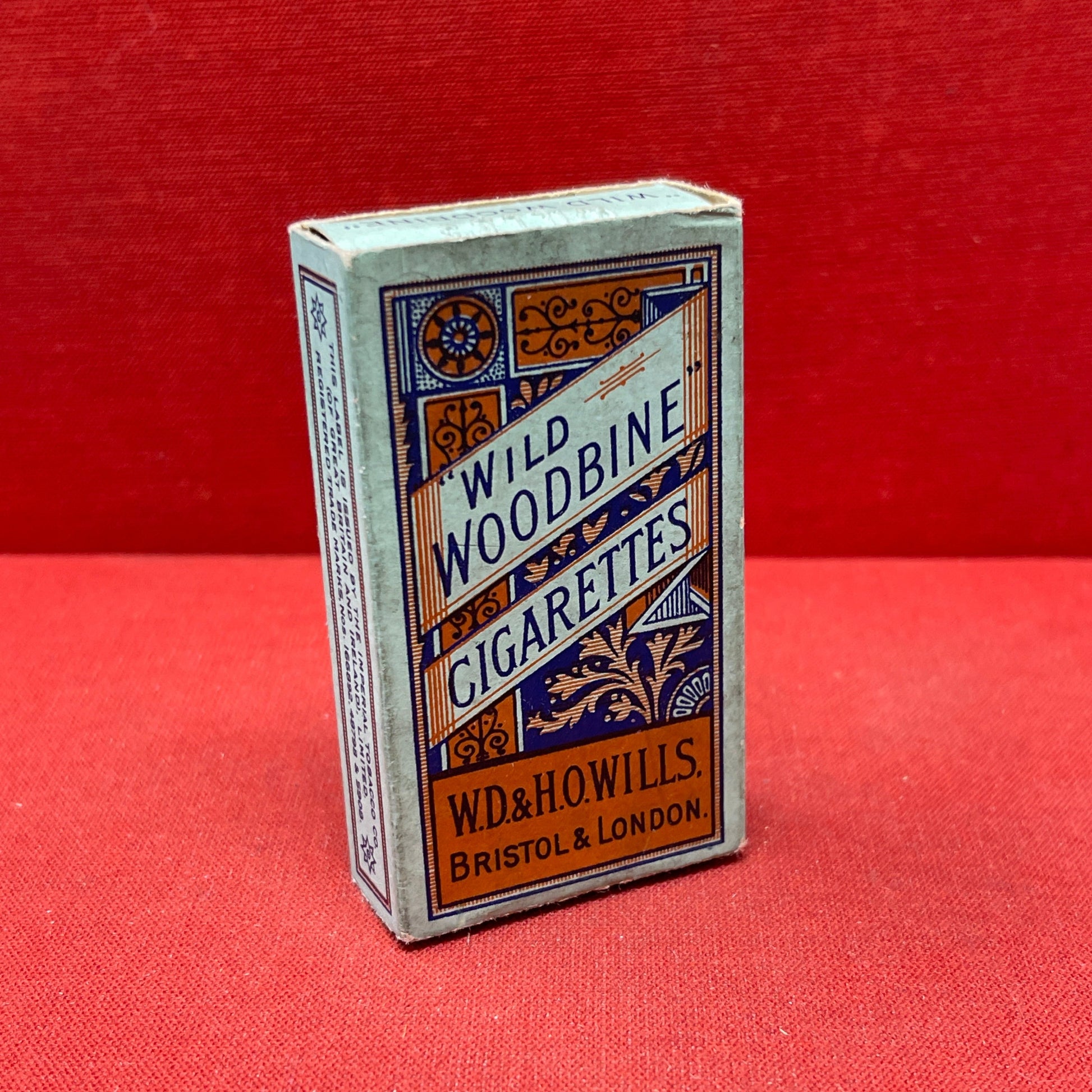 Empty Box of Wild Woodbine Cigarettes