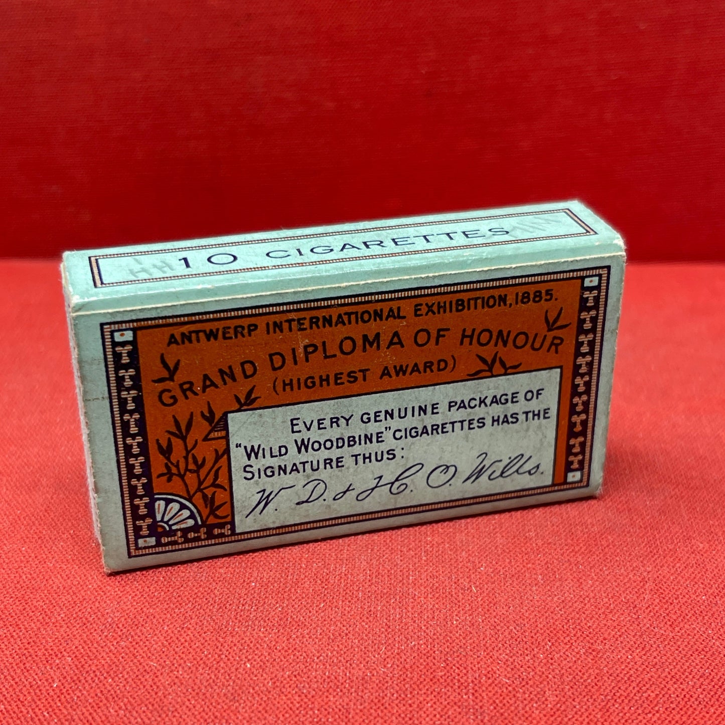 Empty Box of Wild Woodbine Cigarettes