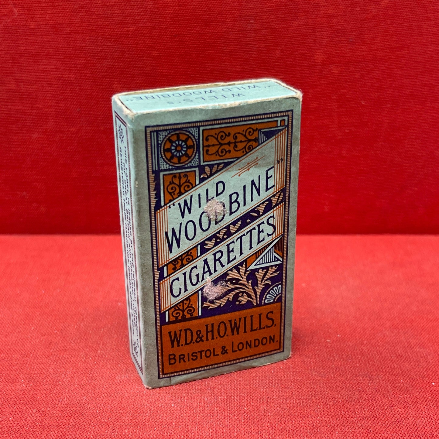 Empty Box of Wild Woodbine Cigarettes