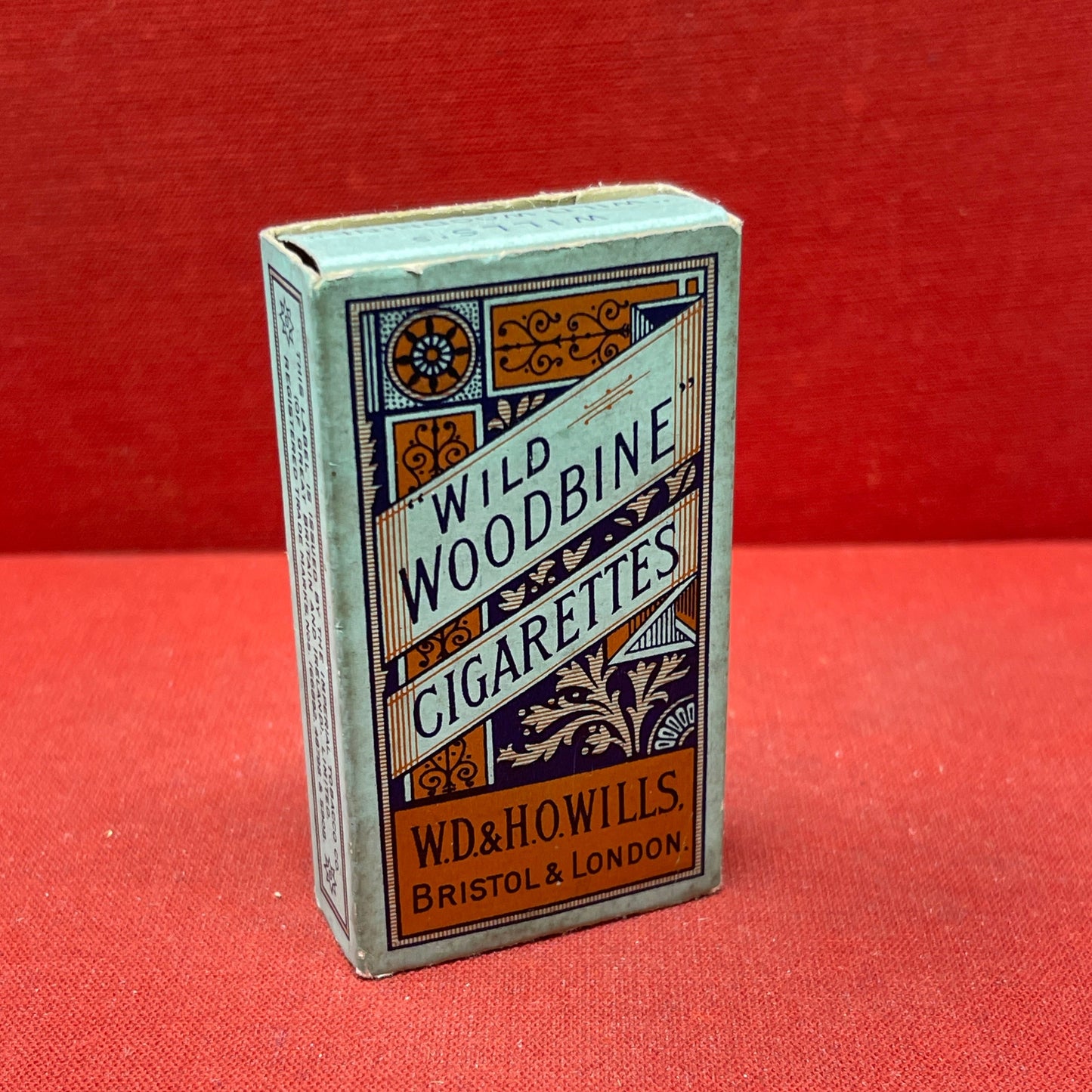 Empty Box of Wild Woodbine Cigarettes