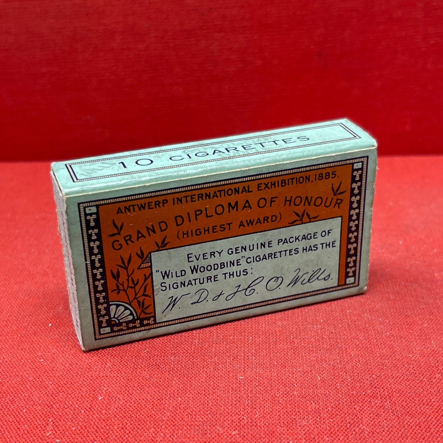 Empty Box of Wild Woodbine Cigarettes