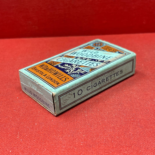 Empty Box of Wild Woodbine Cigarettes