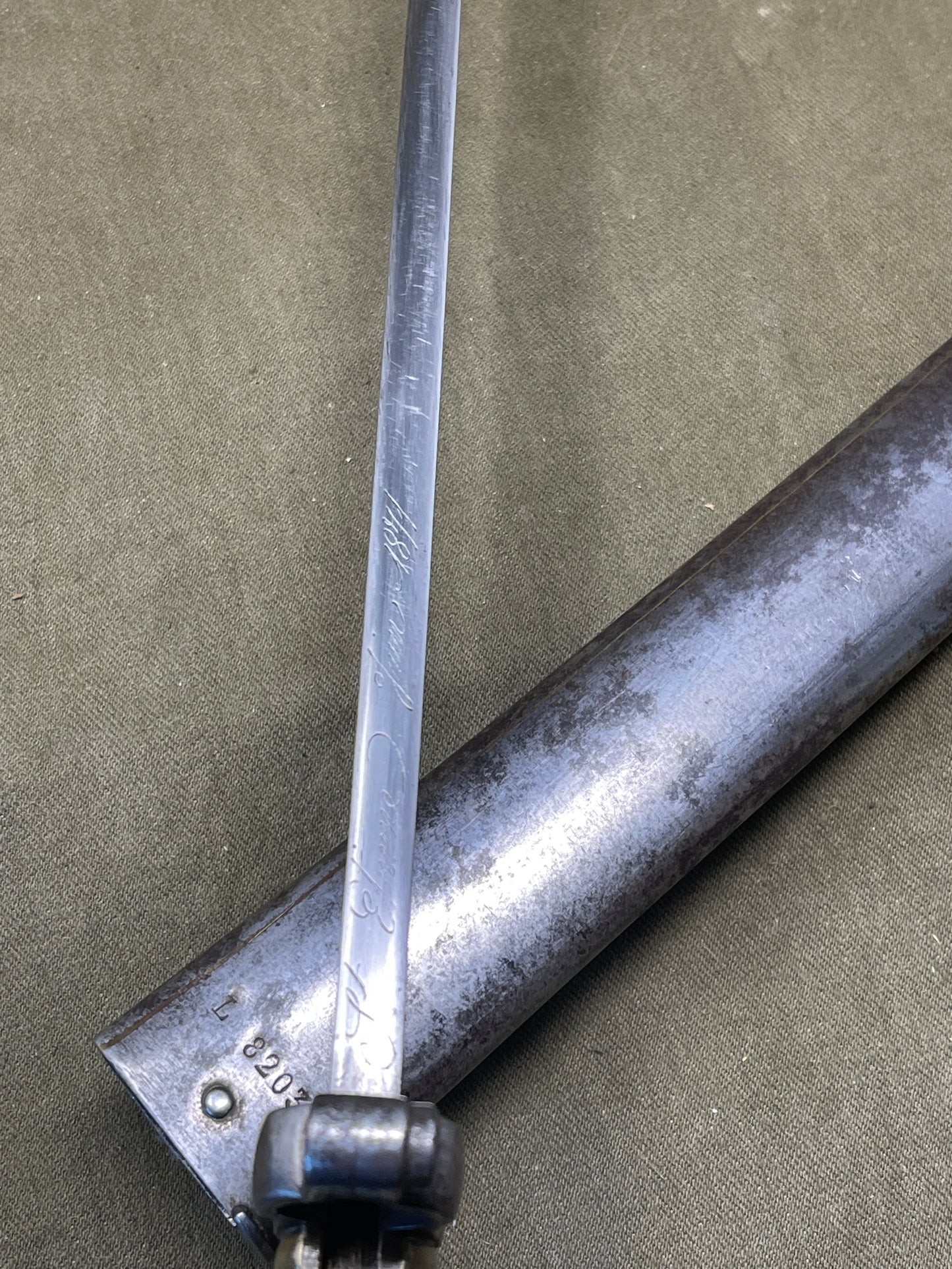 French Chassepot Bayonet 22 1/2 inch,