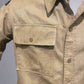 WW2 British officers' khaki bush shirt, in a large size