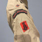 WW2 British officers' khaki bush shirt, in a large size