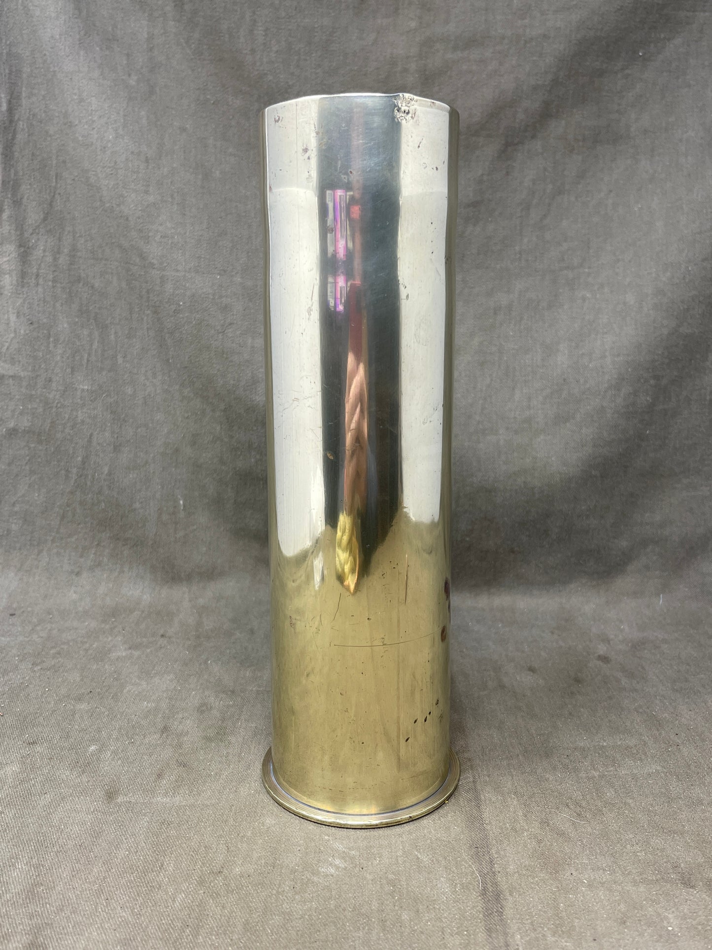 American  75mm  Field Gun Shell Case Marked AFM~American Firearms Munition Dated 1917