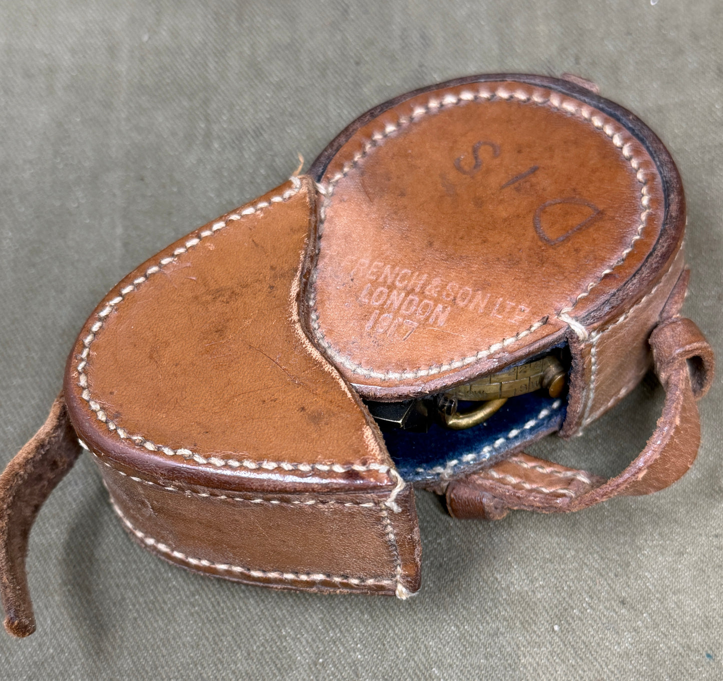 WWI British Verner’s Patent Marching Compass – 1918 F-L No.120209