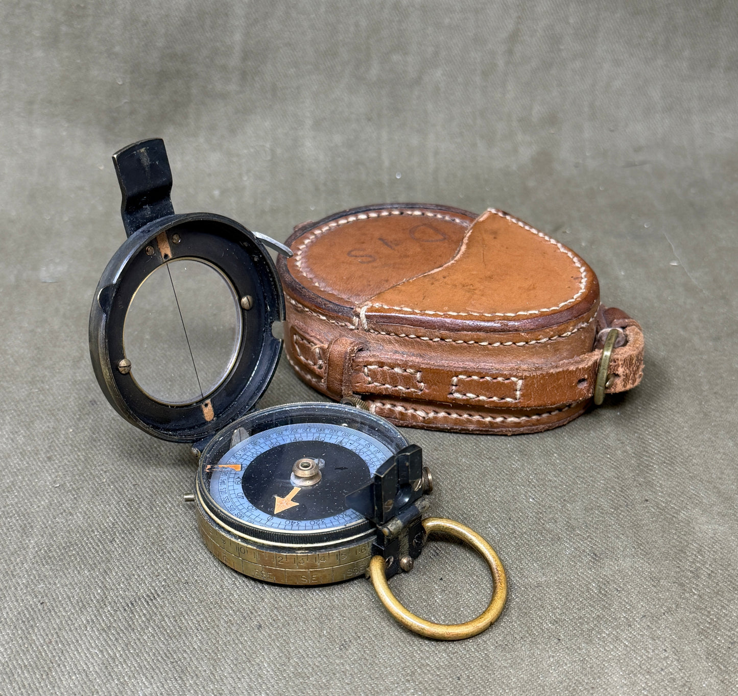 WWI British Verner’s Patent Marching Compass – 1918 F-L No.120209