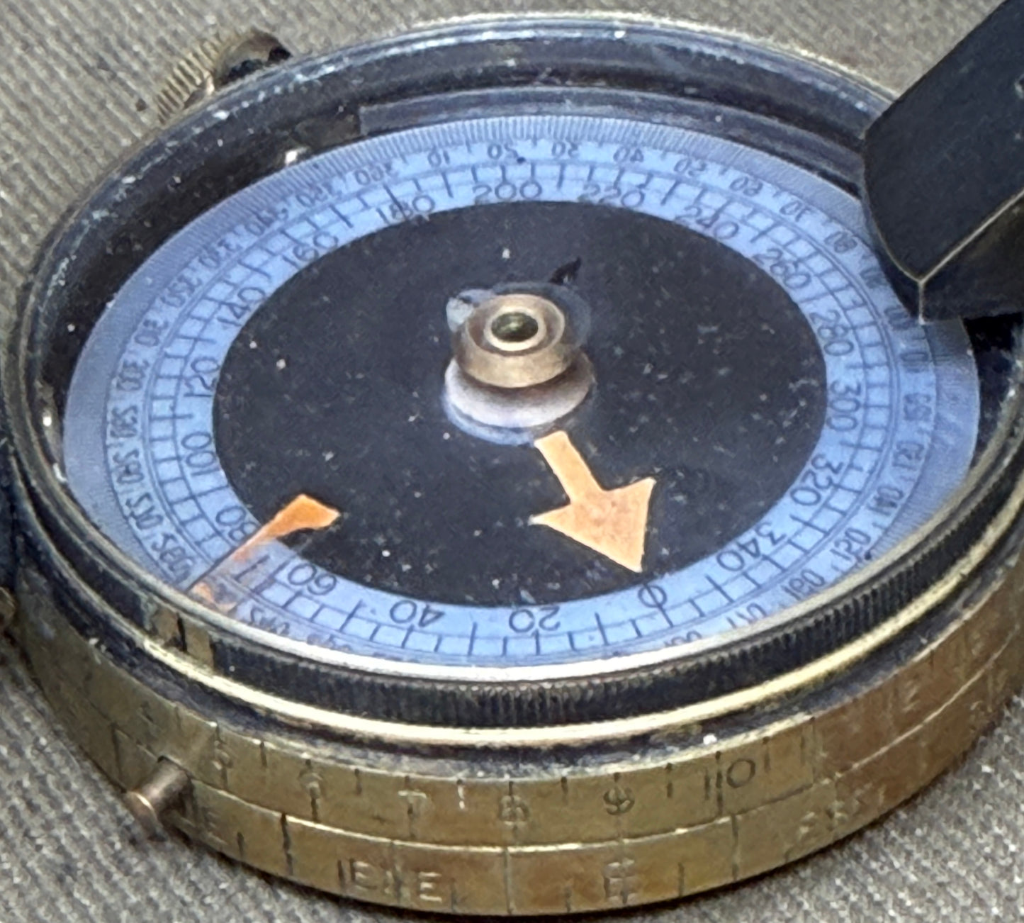 WWI British Verner’s Patent Marching Compass – 1918 F-L No.120209