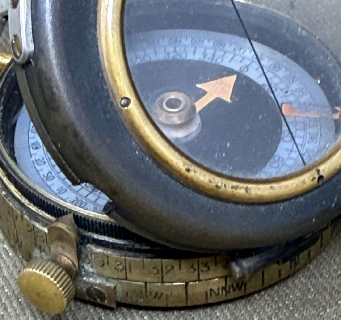 WWI British Verner’s Patent Marching Compass – 1918 F-L No.120209