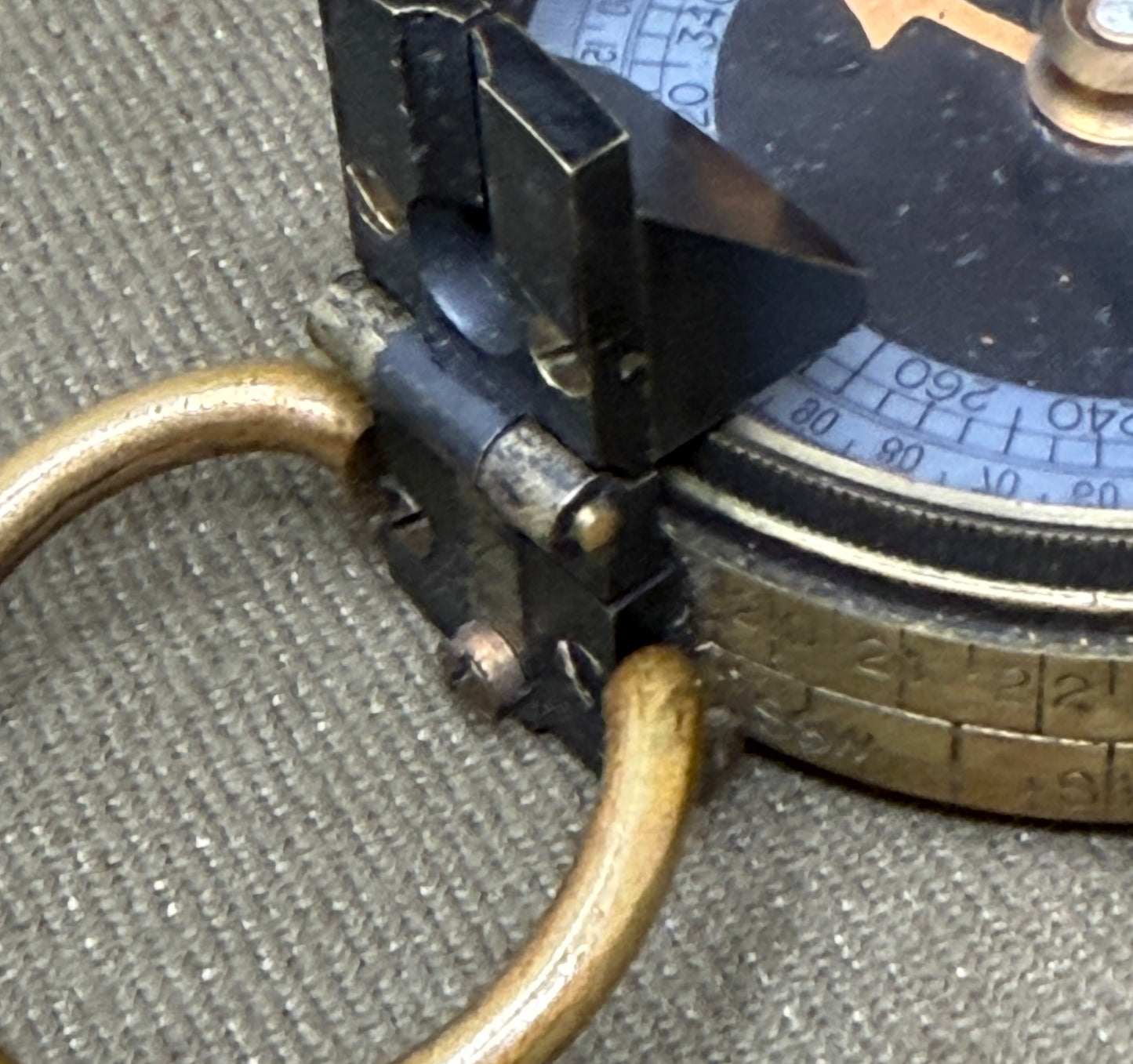 WWI British Verner’s Patent Marching Compass – 1918 F-L No.120209