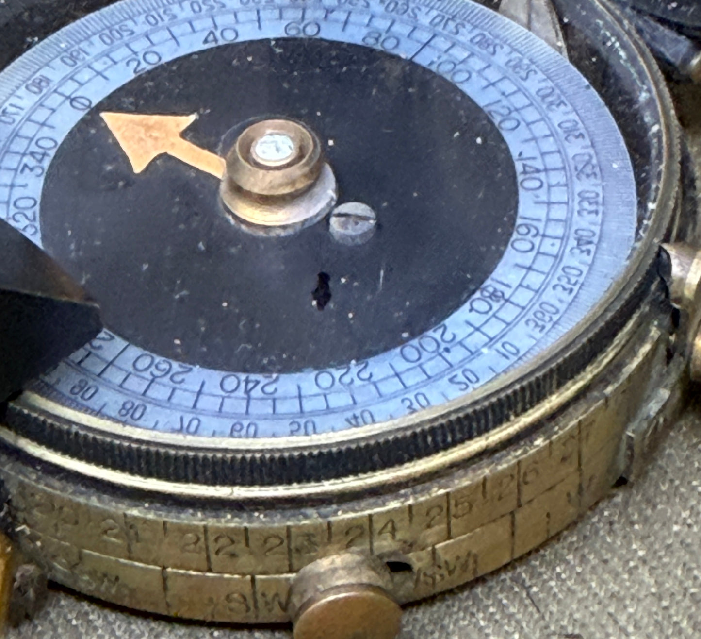 WWI British Verner’s Patent Marching Compass – 1918 F-L No.120209