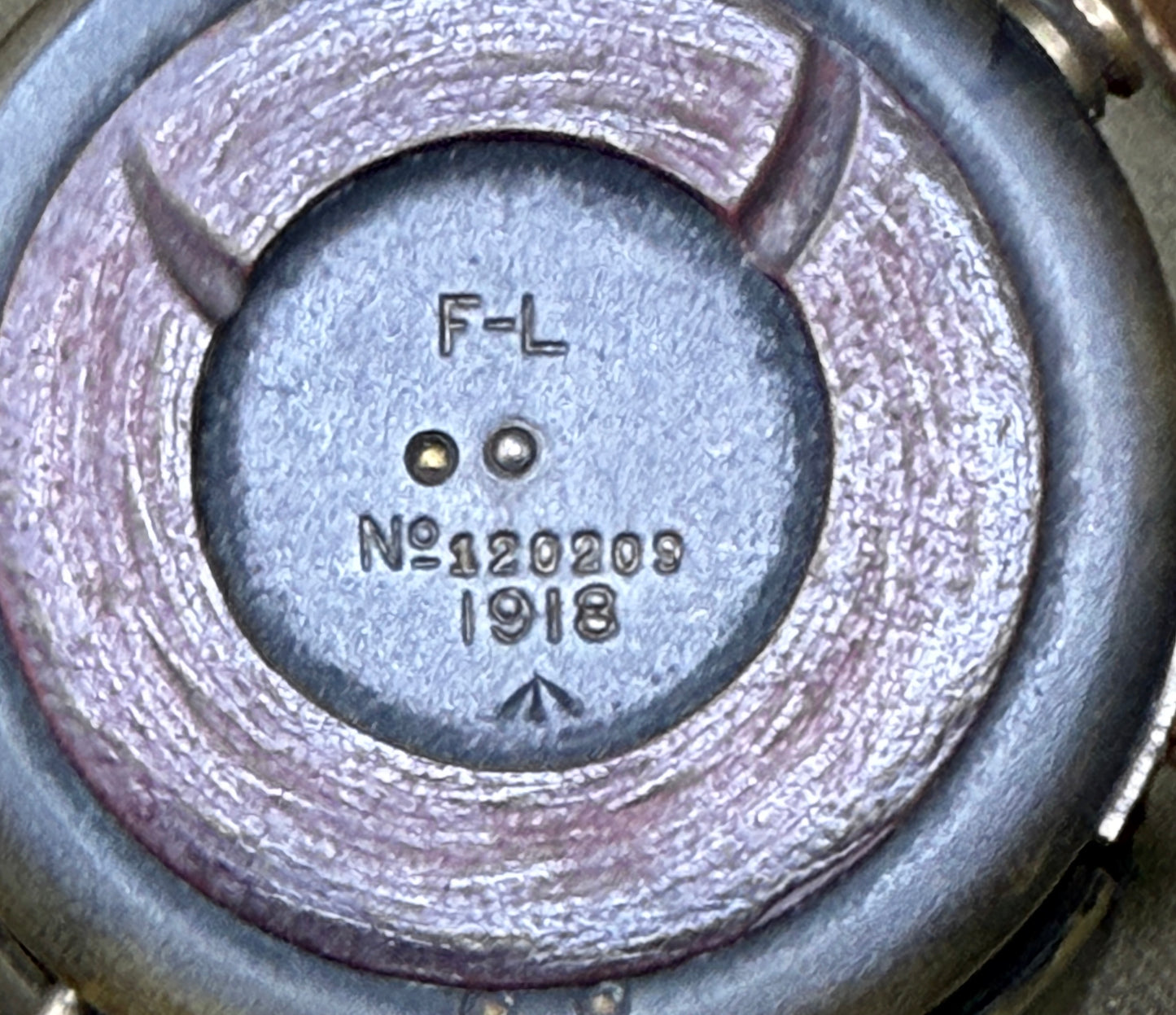 WWI British Verner’s Patent Marching Compass – 1918 F-L No.120209