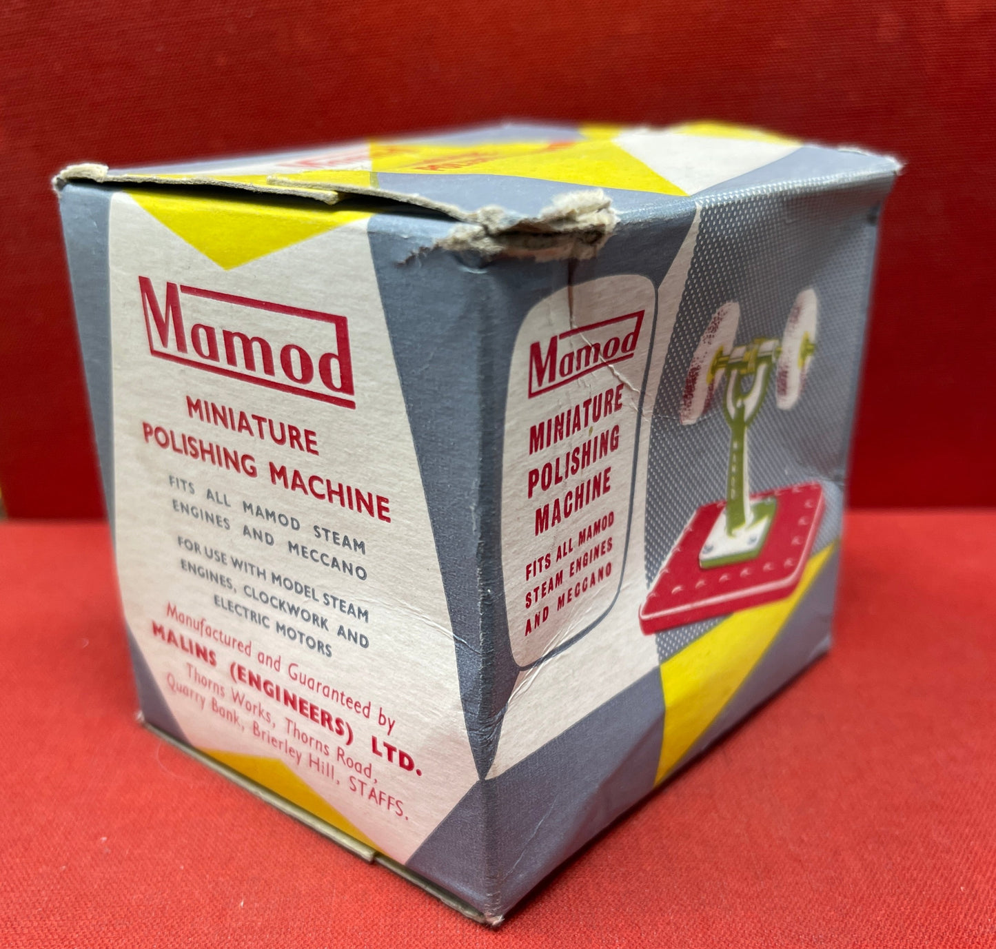 Boxed Mamod Miniature Polishing Machine