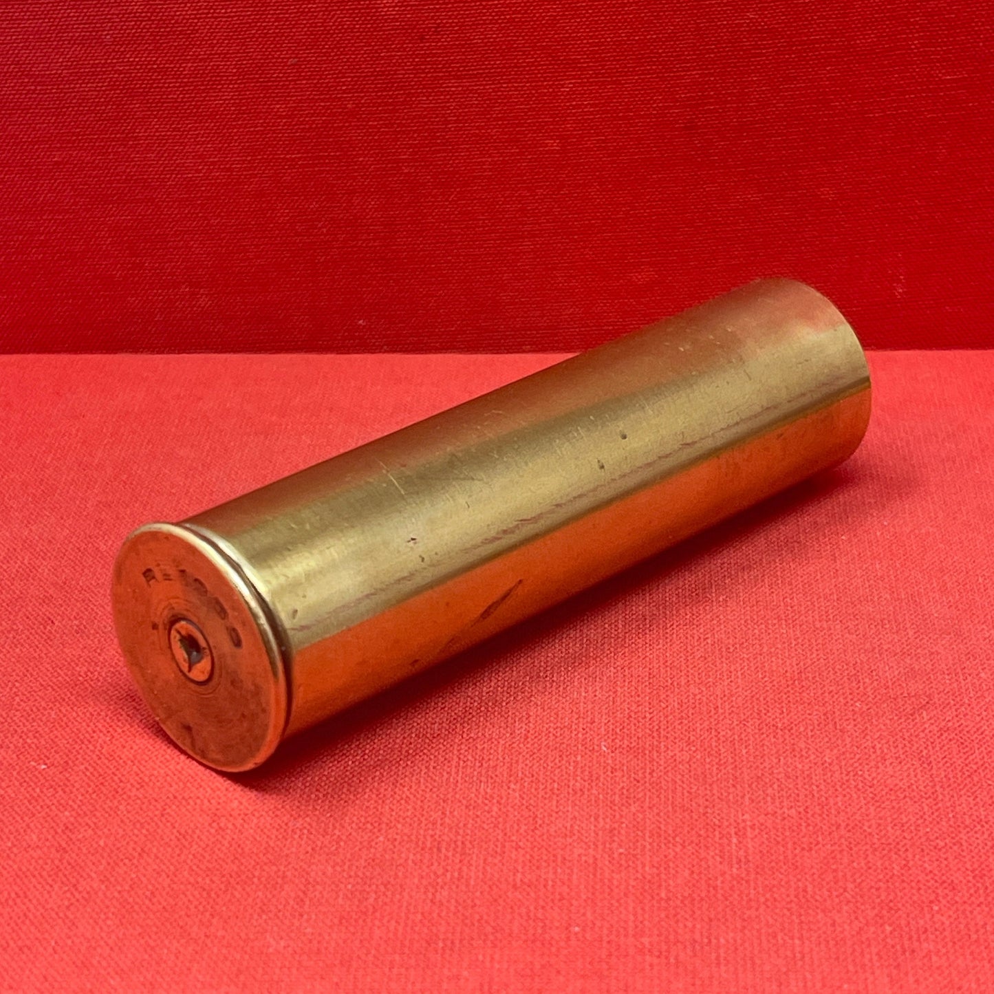 French 25mm flare Brass Cartridge case made by Ruggieri.