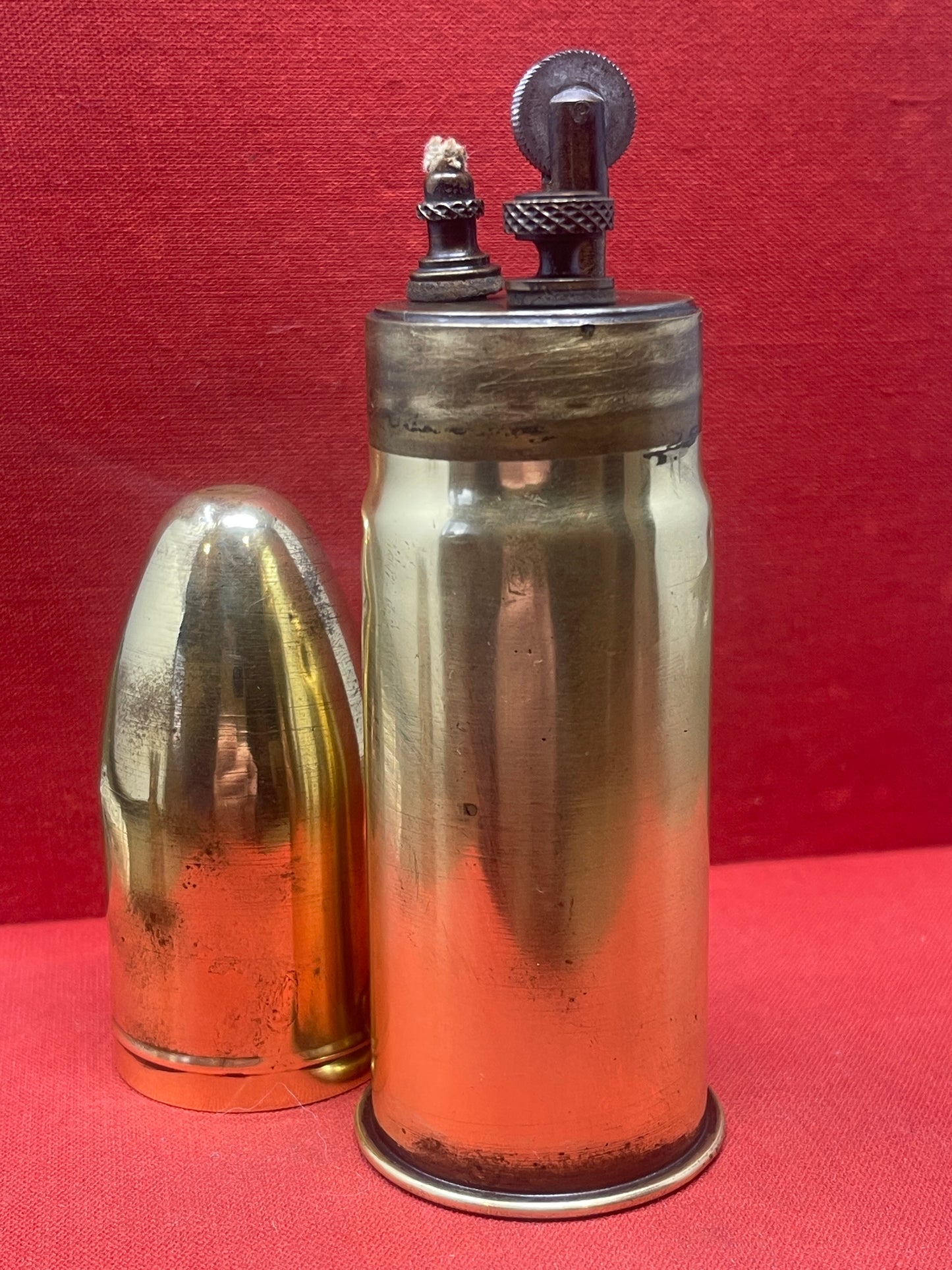 WW1 British 37mm Brass Trench Lighter