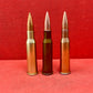 3 x Soviet & Eastern Bloc 7.62x54 INERT Brass Cartridge Cases 