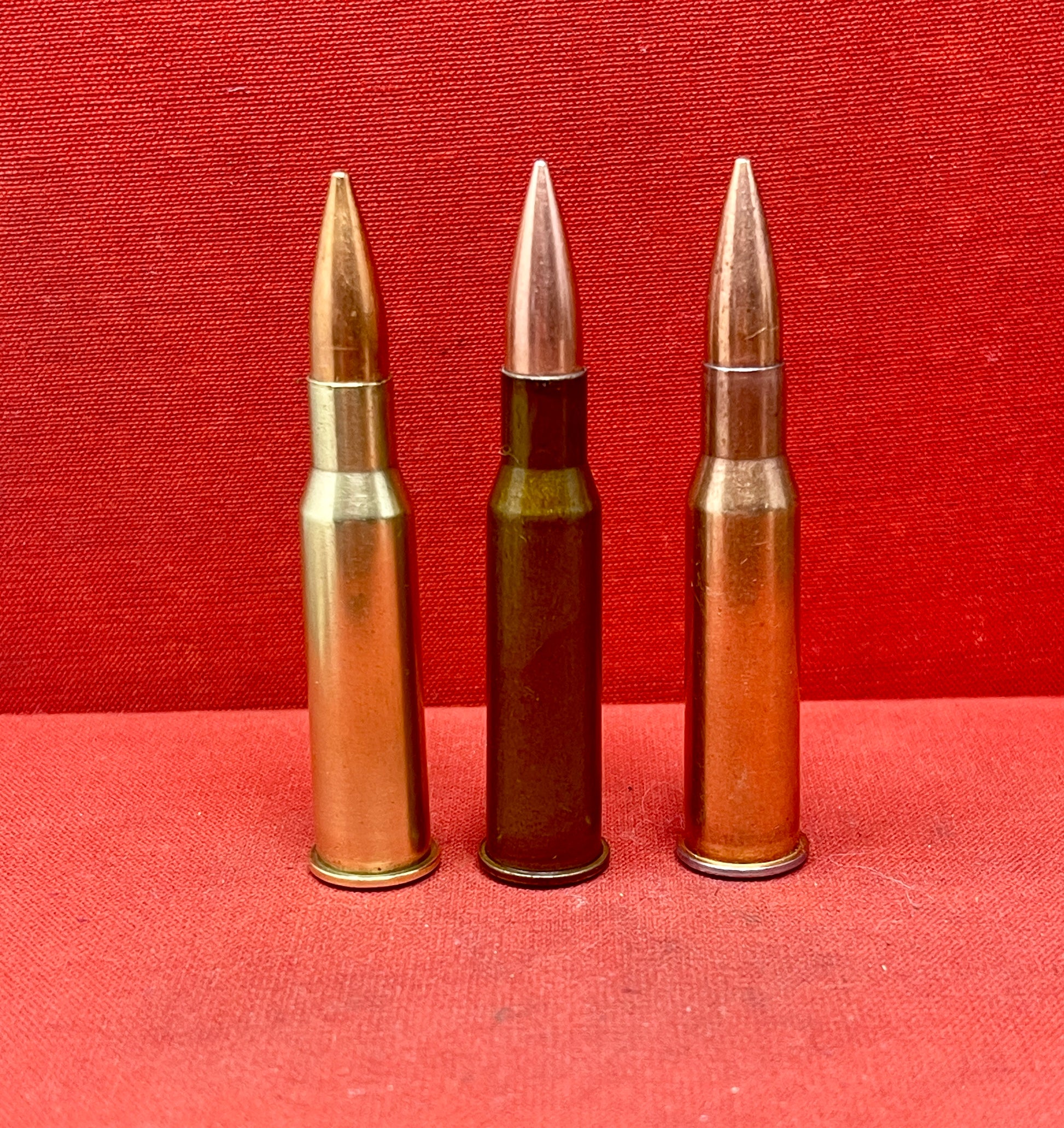 3 x Soviet & Eastern Bloc 7.62x54 INERT Brass Cartridge Cases 