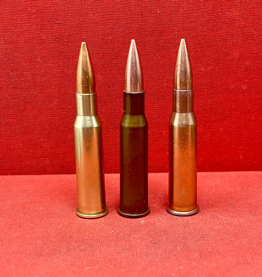 3 x Soviet & Eastern Bloc 7.62x54 INERT Brass Cartridge Cases 