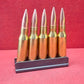 "5x Original 7.62x54mm Russian Inert Cartridges with Stripper Clip – For Sale"






