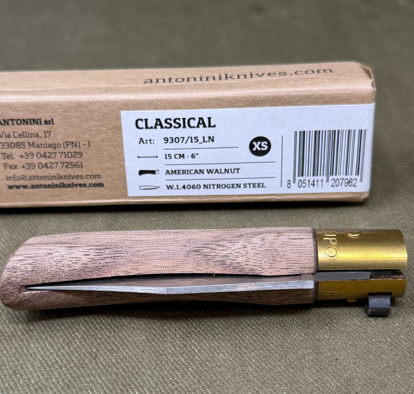 Old Bear Classical Walnut XS, 9307-15-LN pocket knife