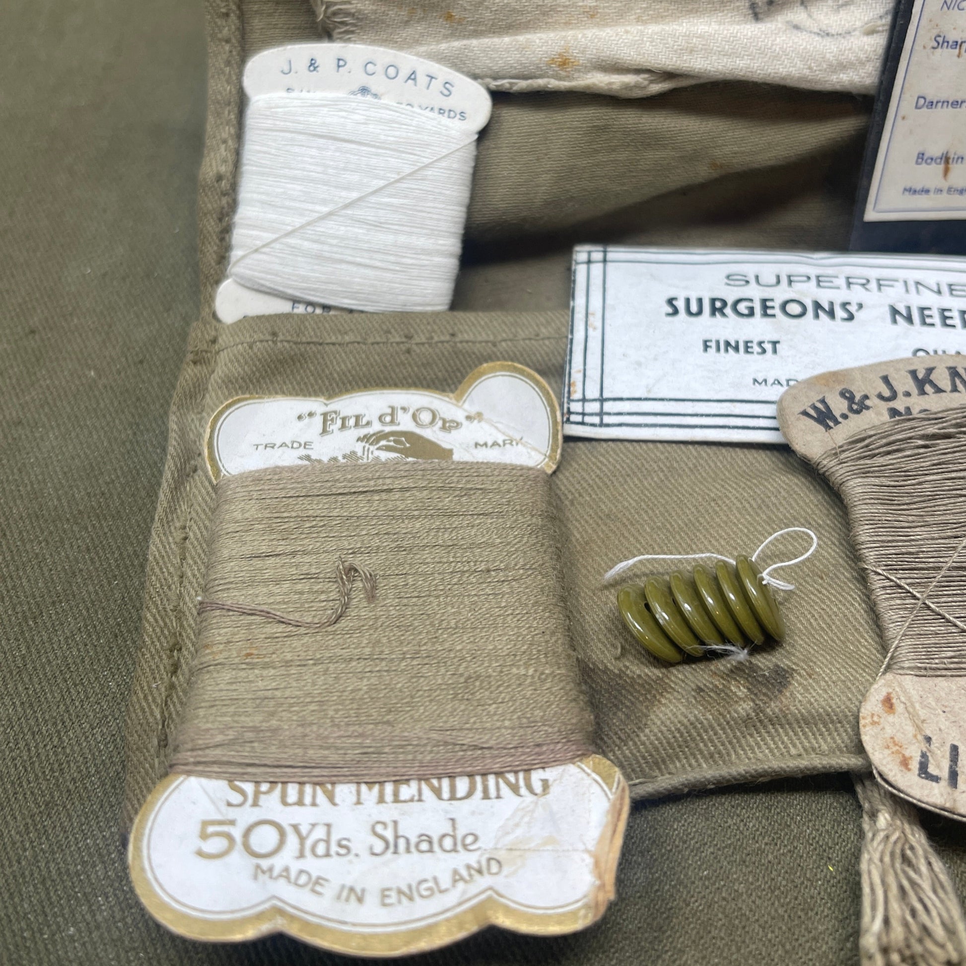 Original WW2 British Sewing Kit "Hussif" "Housewife"