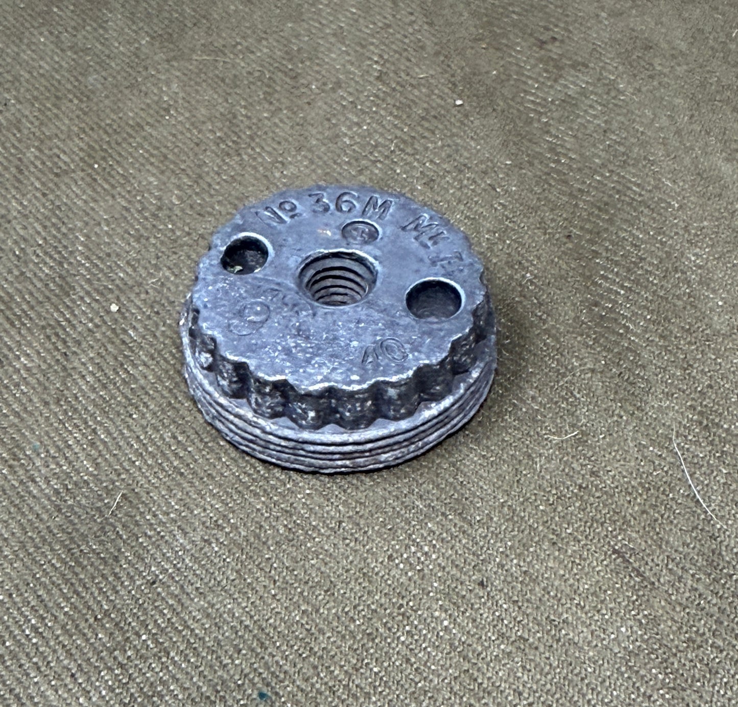 British WW2 Mills Bomb No.36M Grenade Filler Caps – Various Dates Original Inert