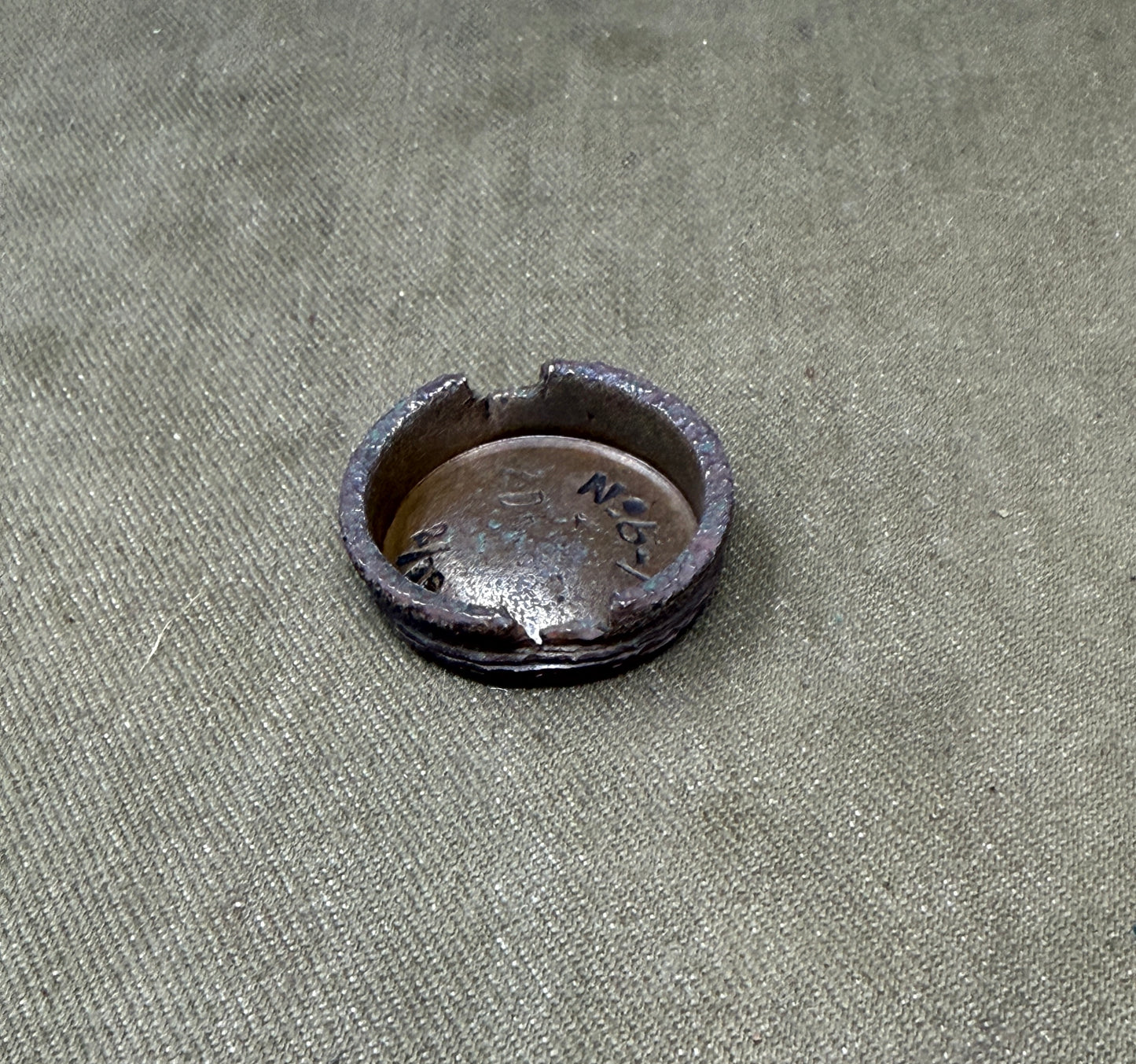 British WW2 Mills Bomb No.36M Grenade Filler Caps – Various Dates Original Inert